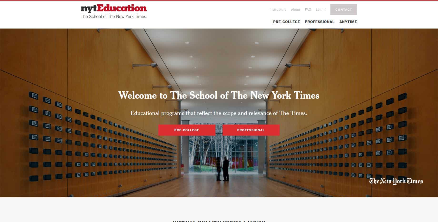 nytEducation The School of The New York Times