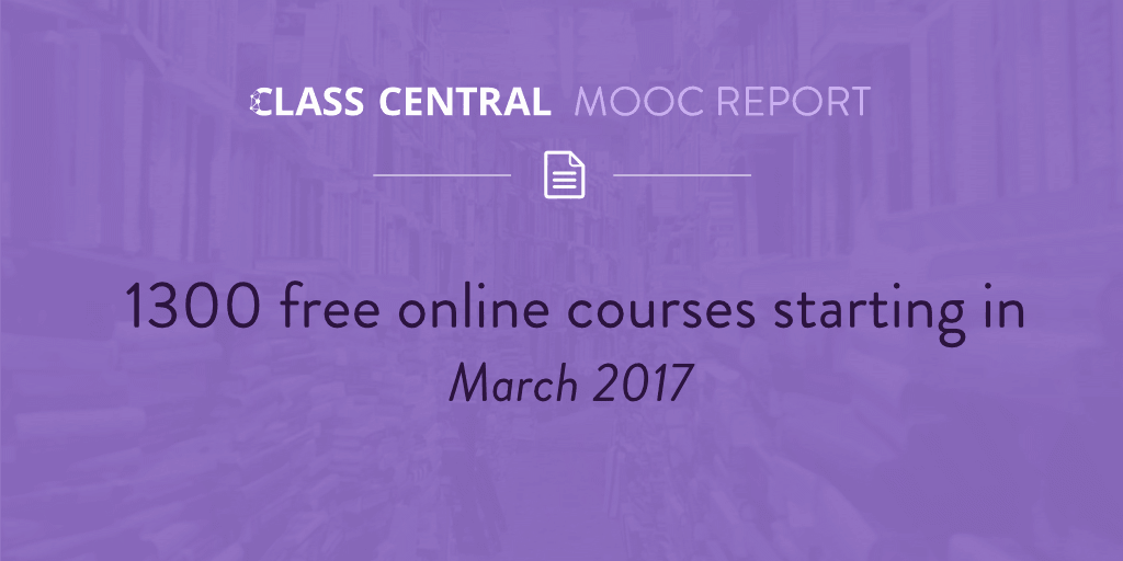 MOOC Course Report - March 2017