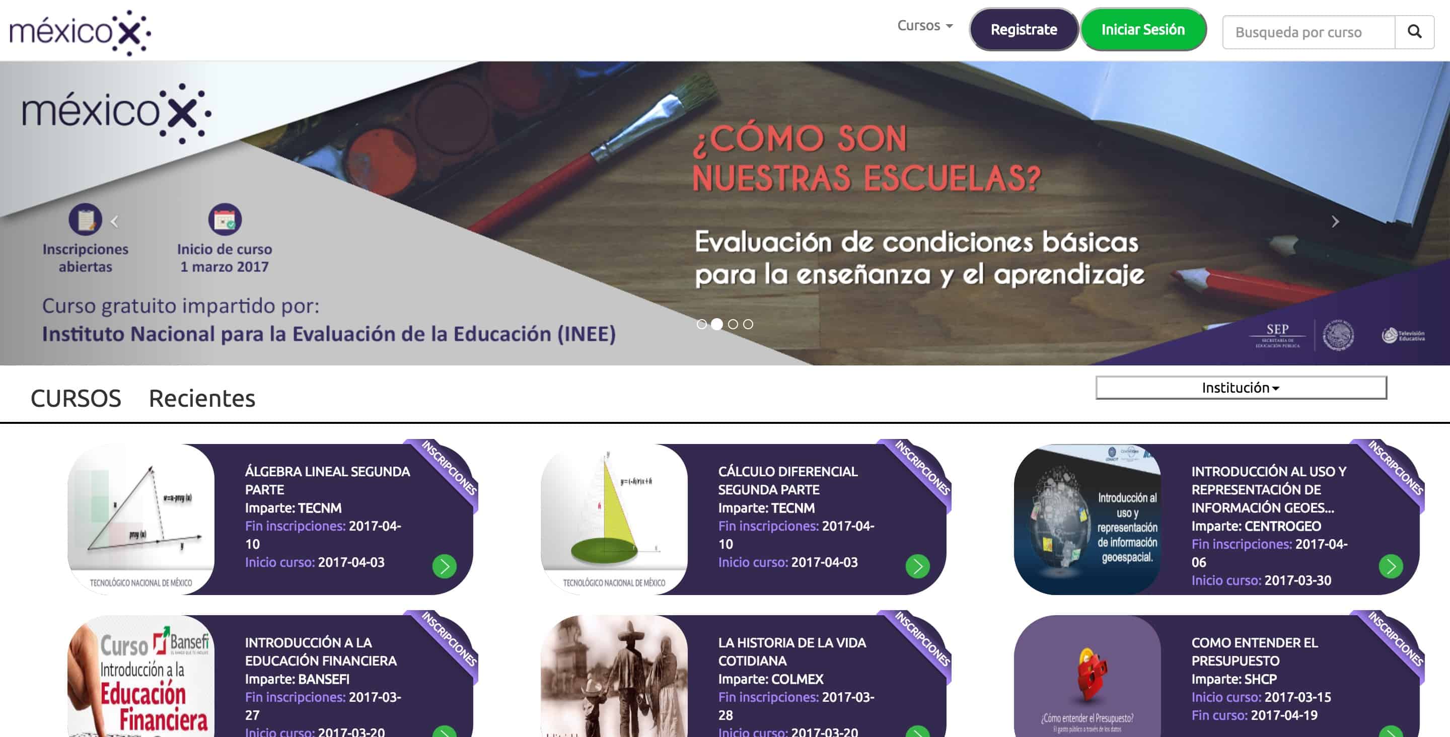 MexicoX - Homepage