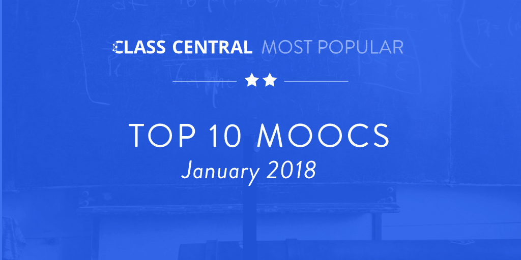 Ten Most Popular MOOCS - January 2018