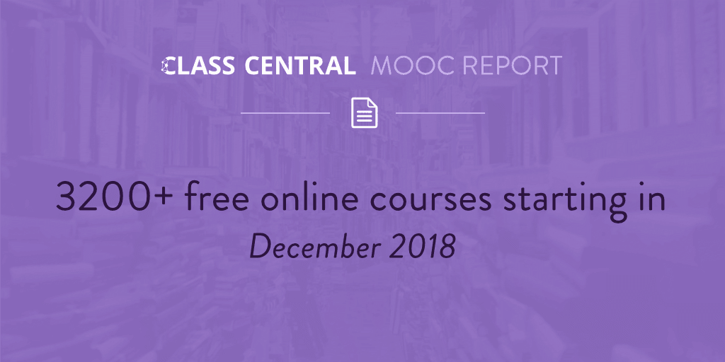 MOOC Course Report - December 2018