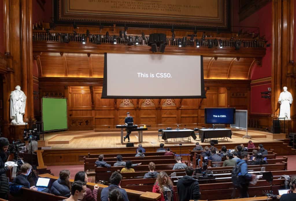 CS50 in Harvard's Sanders Theater