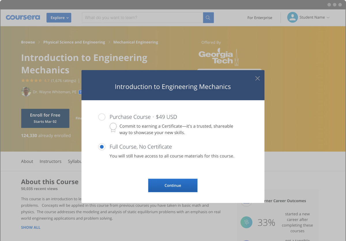 Guide: How to Sign up for Coursera Courses for Free — Class Central