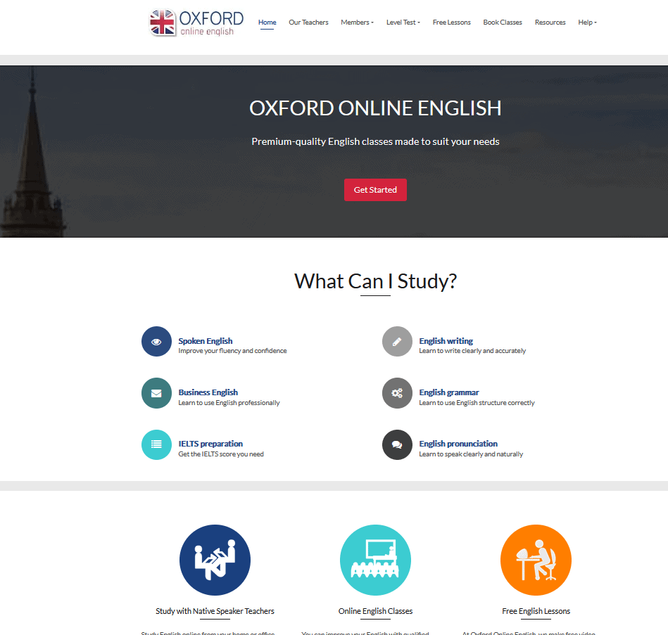 Oxford Online English site