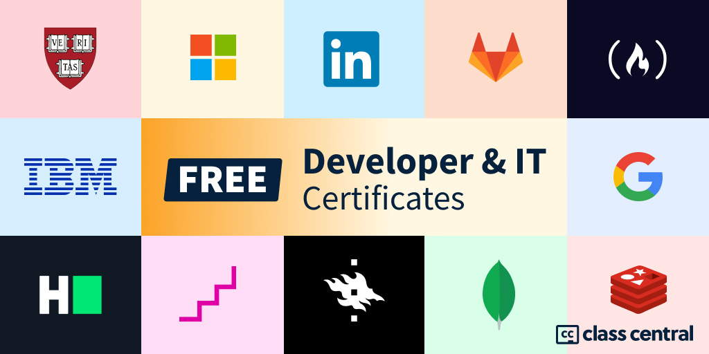 1000+ Free Developer Certifications