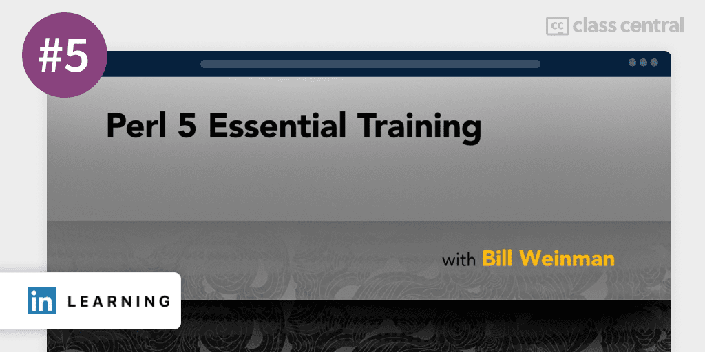 5. Perl 5 Essential Training LinkedIn Learning